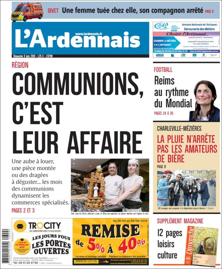 Portada de L'Ardenais (Francia)