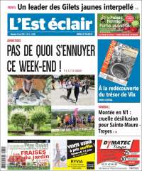 Portada de L'Est Eclair (Francia)
