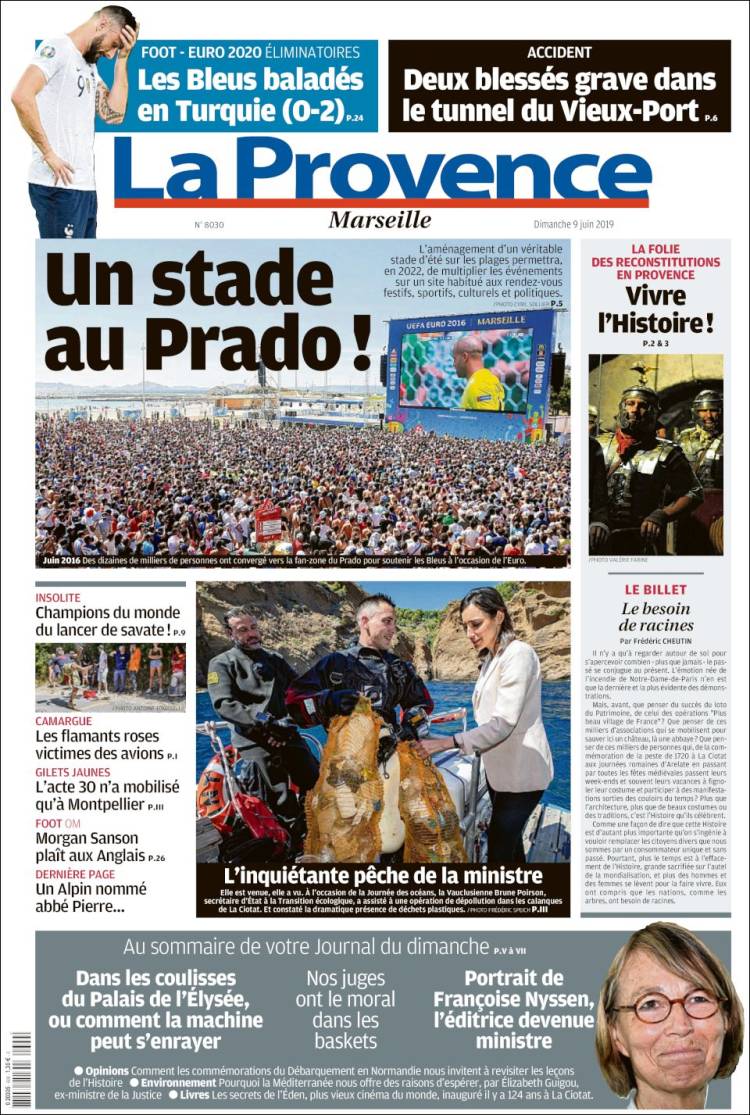 Portada de La Provence (Francia)