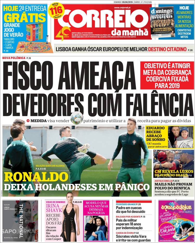 Portada de Correio da Manhã (Portugal)