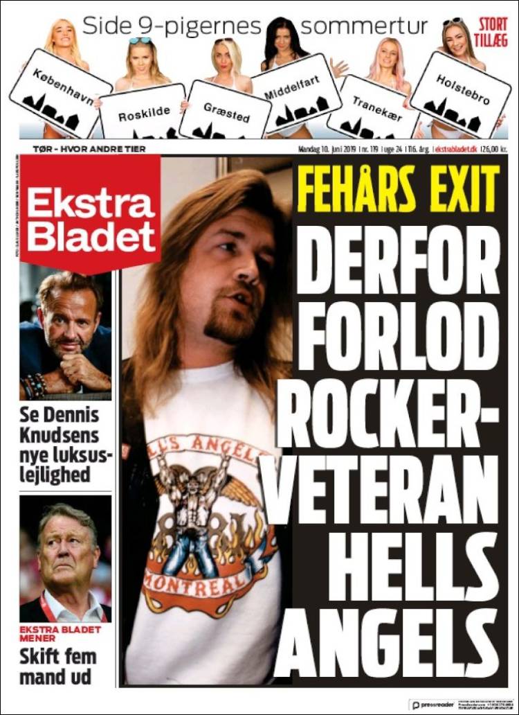 Portada de Ekstra Bladet (Dinamarca)