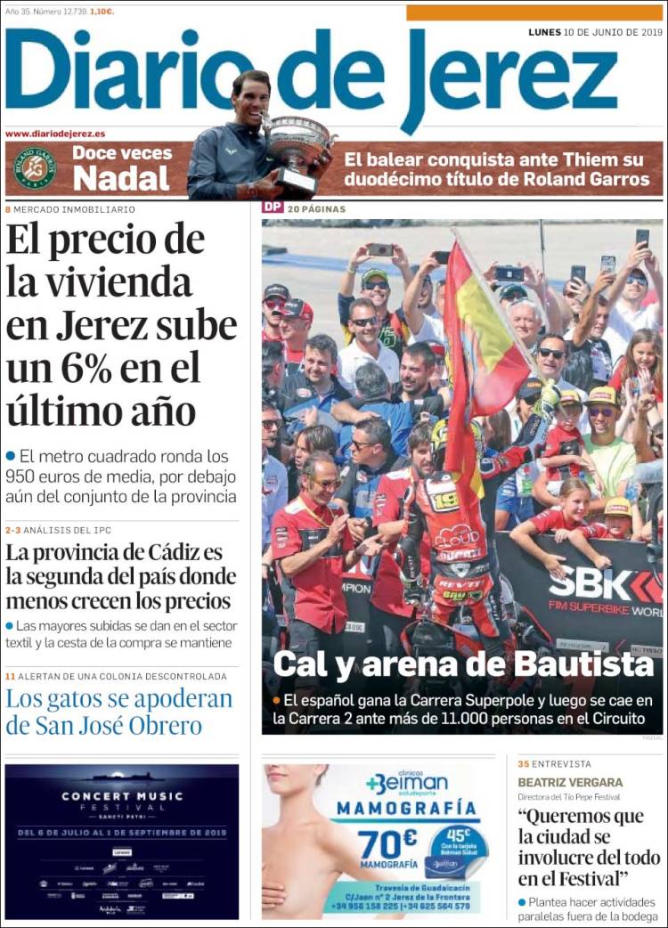Portada de Diario de Jerez (Espa&ntilde;a)