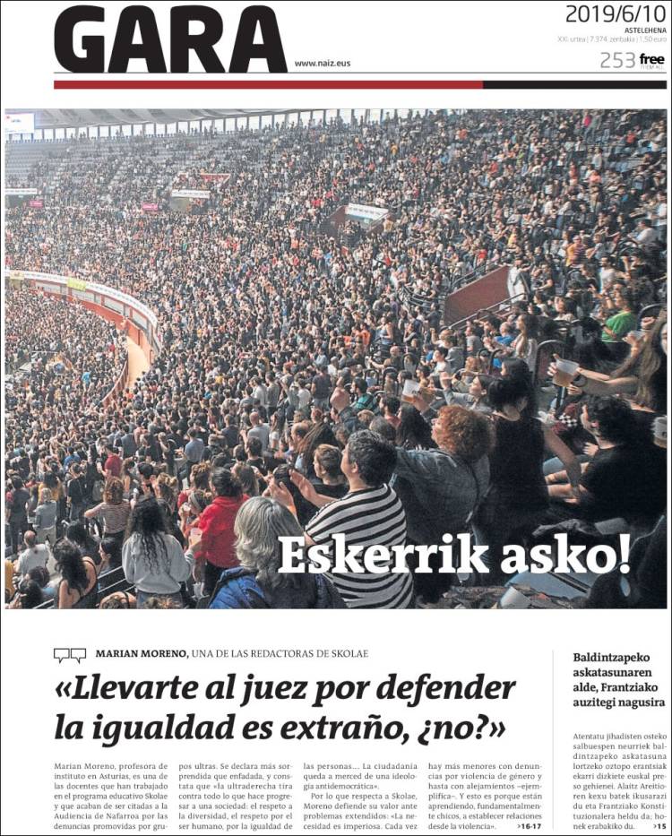 Portada de Gara (Espa&ntilde;a)