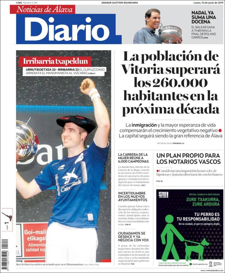 Portada de Noticias de Álava (Espa&ntilde;a)