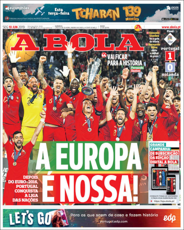 Portada de A Bola (Portugal)