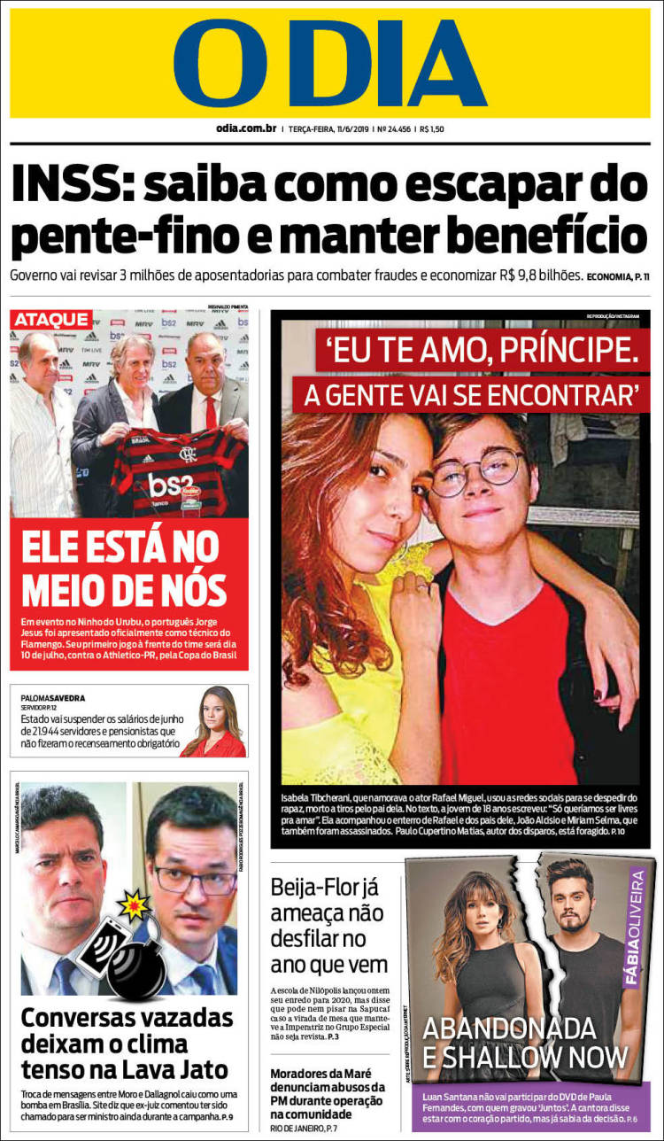 Portada de O Dia (Brasil)