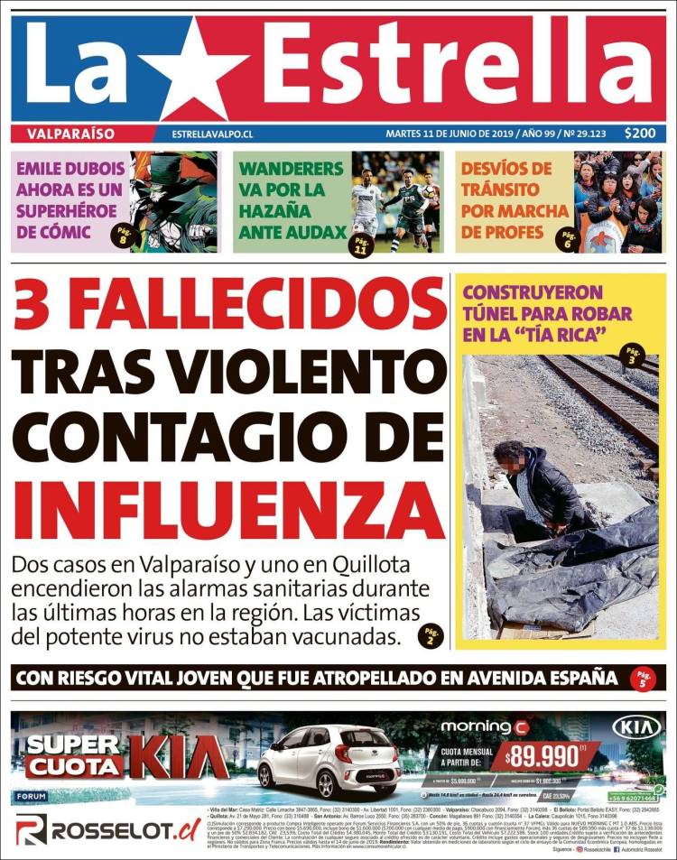 Portada de Estrella de Valparaiso (Chile)