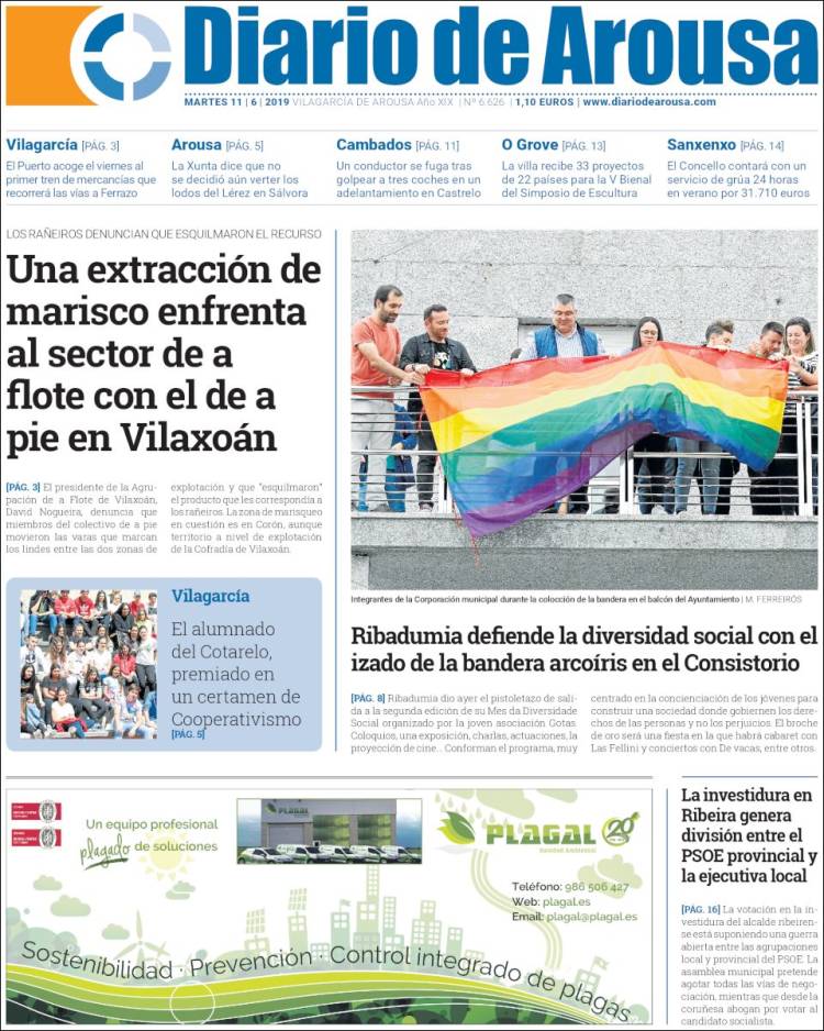 Portada de Diario de Arousa (Espa&ntilde;a)