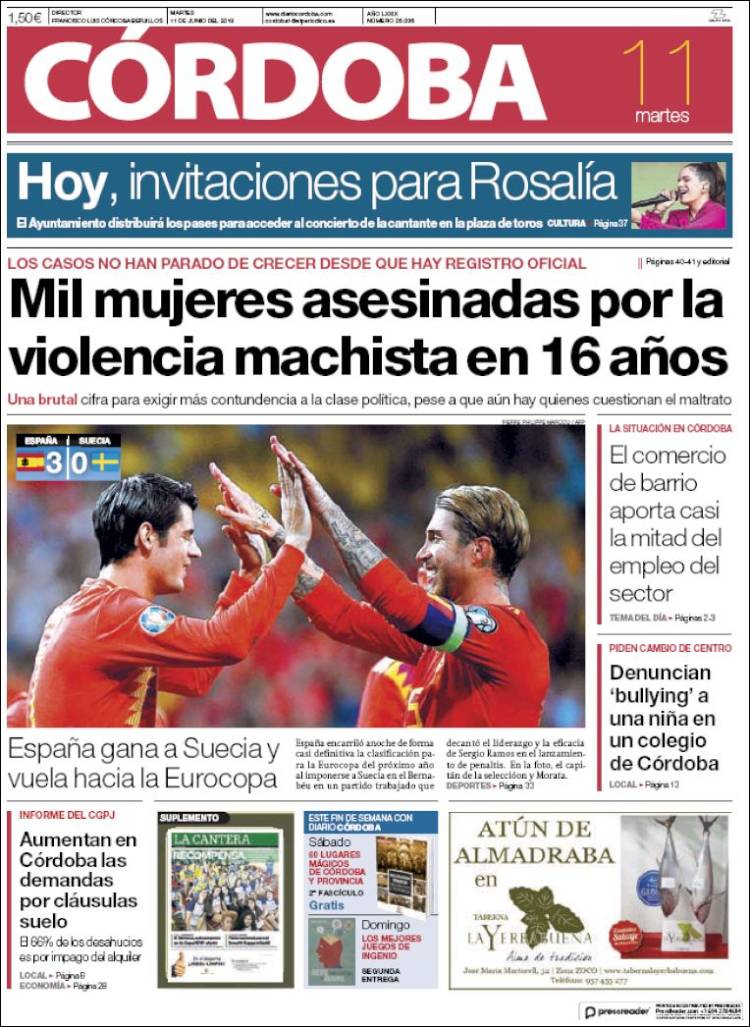Portada de Diario de Córdoba (Espa&ntilde;a)
