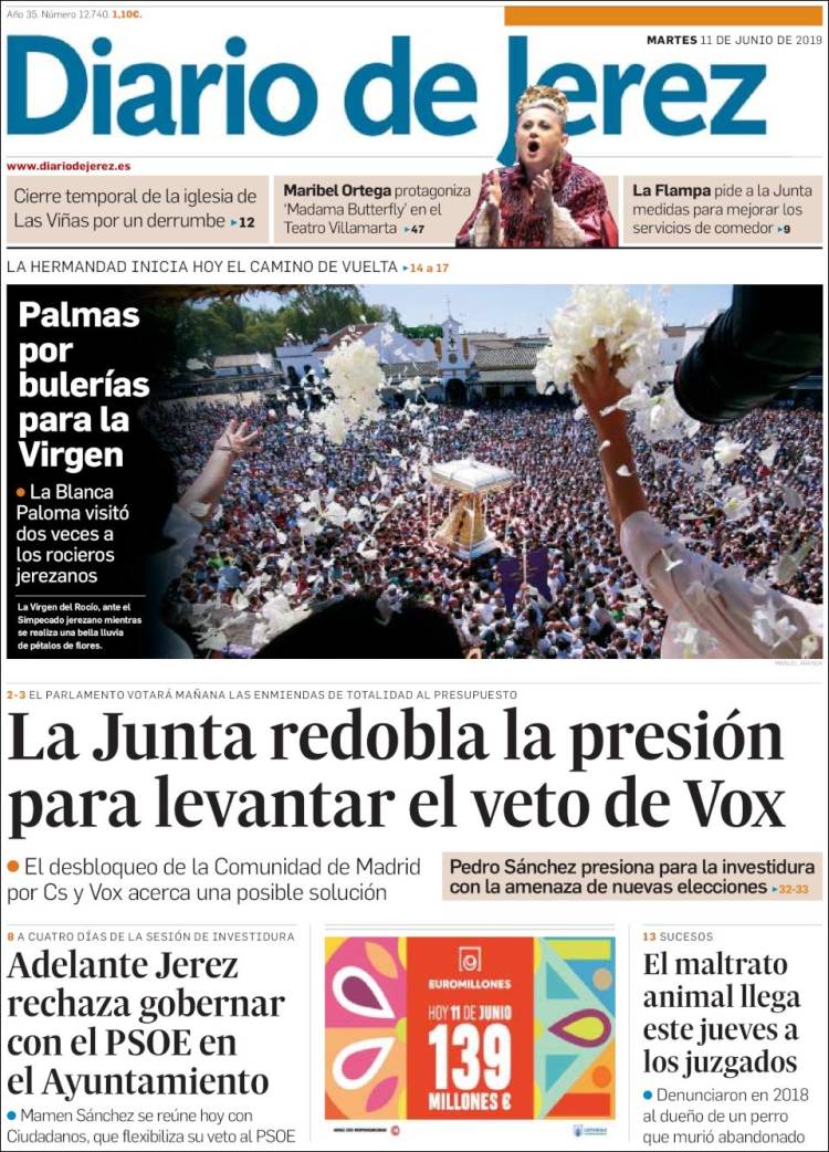 Portada de Diario de Jerez (Espa&ntilde;a)