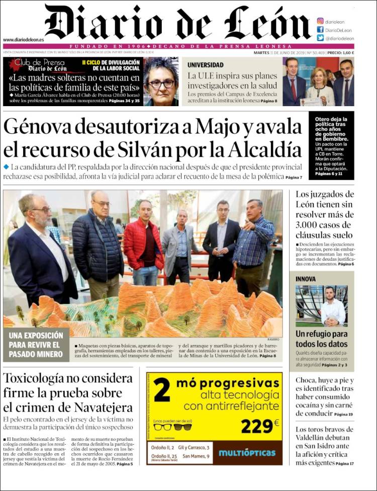 Portada de Diario de León (Espa&ntilde;a)
