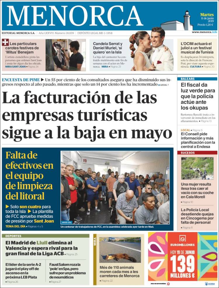 Portada de Menorca - Diario Insular (Espa&ntilde;a)
