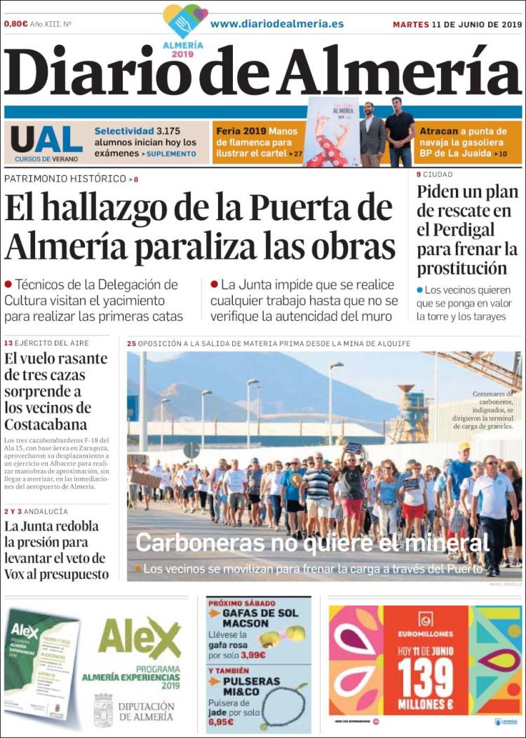 Portada de Diario de Almería (Espa&ntilde;a)