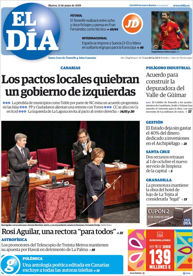 Portada de El Día (Espa&ntilde;a)