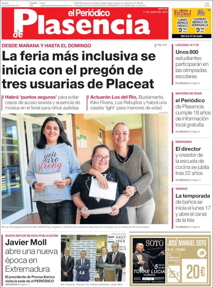 Portada de El Periódico de Extremadura (Espa&ntilde;a)