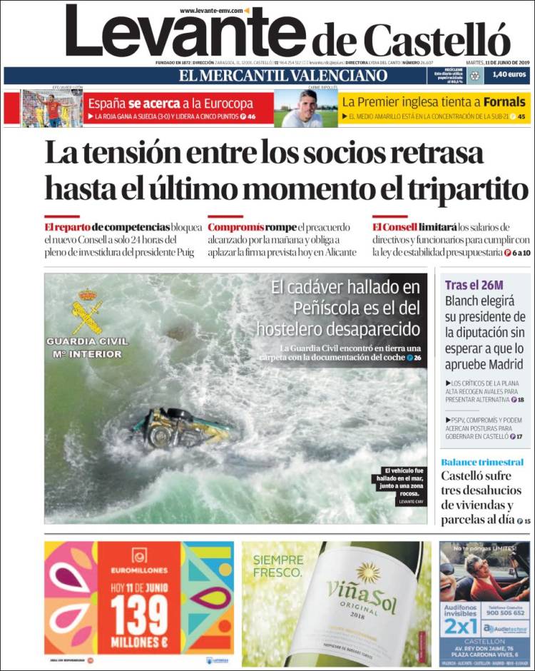 Portada de Levante de Castelló (Espa&ntilde;a)