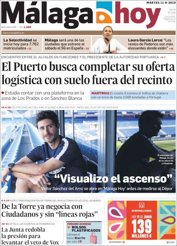 Portada de Málaga Hoy (Espa&ntilde;a)