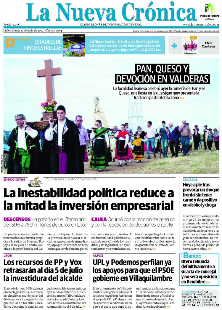 Portada de La Nueva Crónica (Espa&ntilde;a)