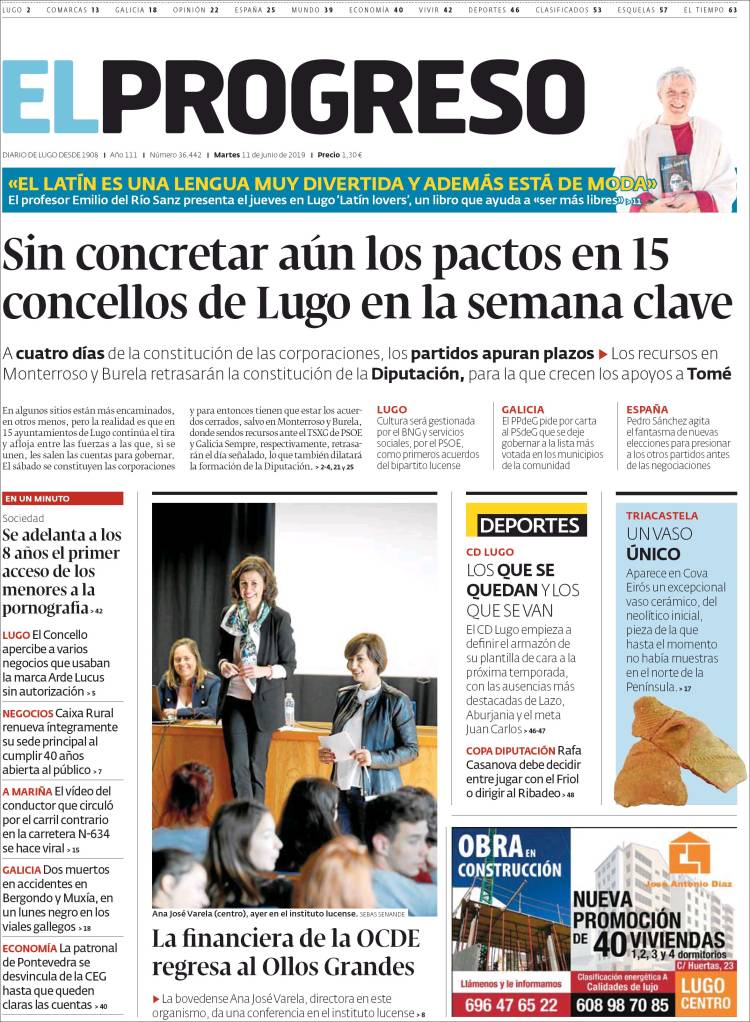 Portada de El Progreso (Espa&ntilde;a)