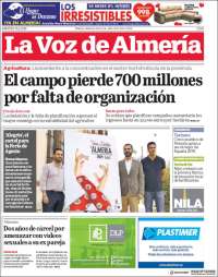 Portada de La Voz de Almería (Espa&ntilde;a)