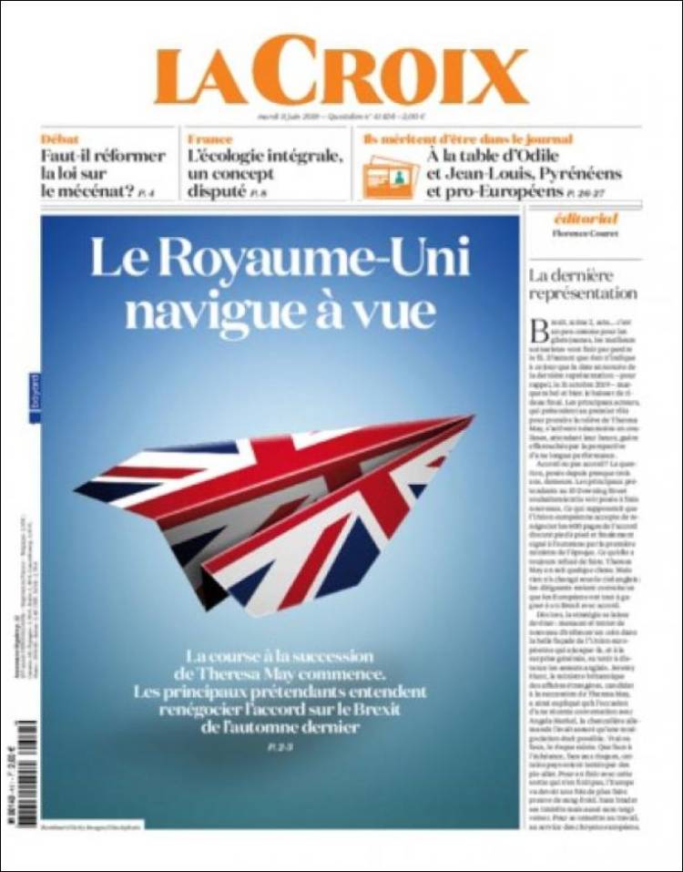 Portada de La Croix (Francia)