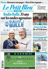 Portada de Le Petit Bleu (Francia)