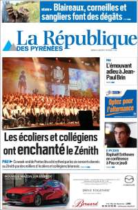 Portada de La République des Pyrénées (Francia)