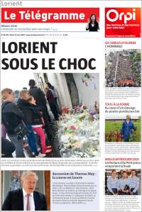 Portada de Télégramme (Francia)