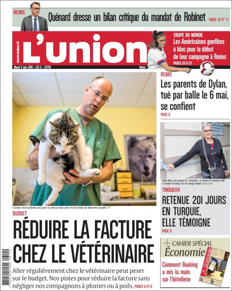 Portada de L'Union (Francia)