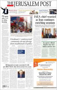 Portada de The Jerusalem Post (Israel)