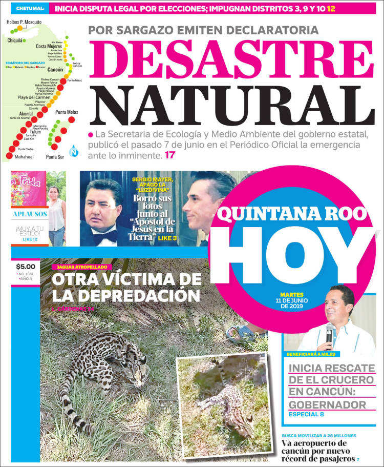 Portada de Quintana Roo HOY (México)