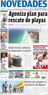 Portada de Novedades de Quintana Roo (México)