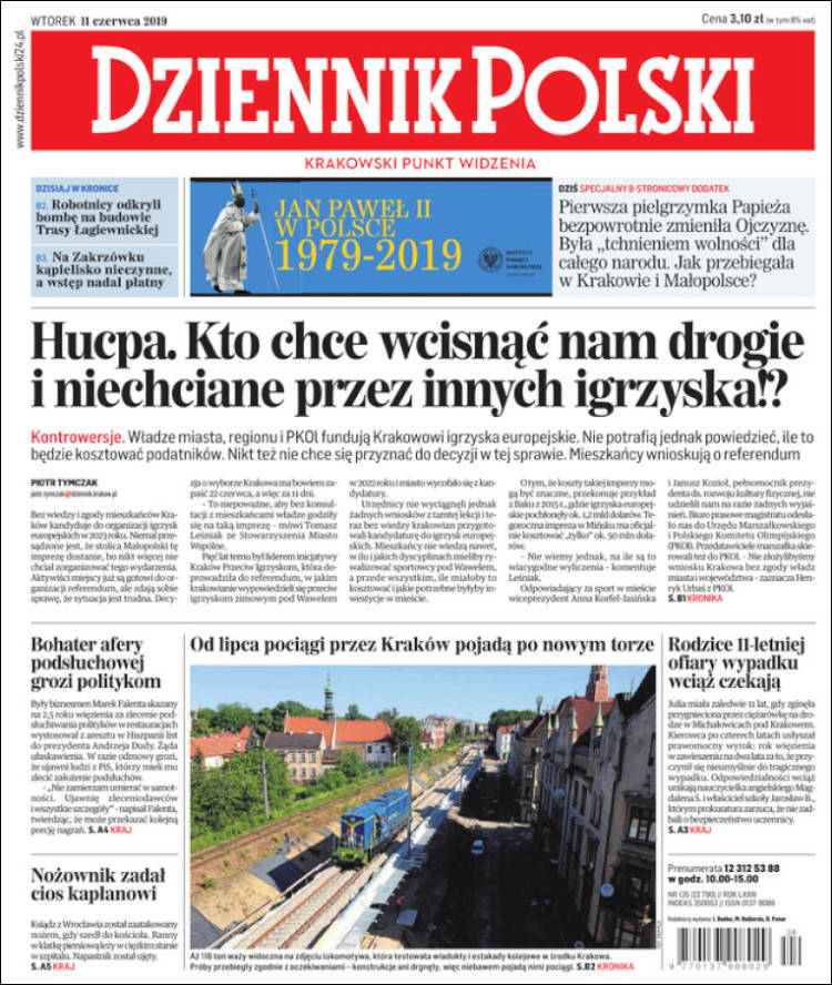 Portada de Dziennik (Polonia)