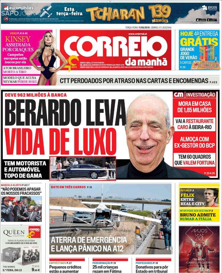 Portada de Correio da Manhã (Portugal)