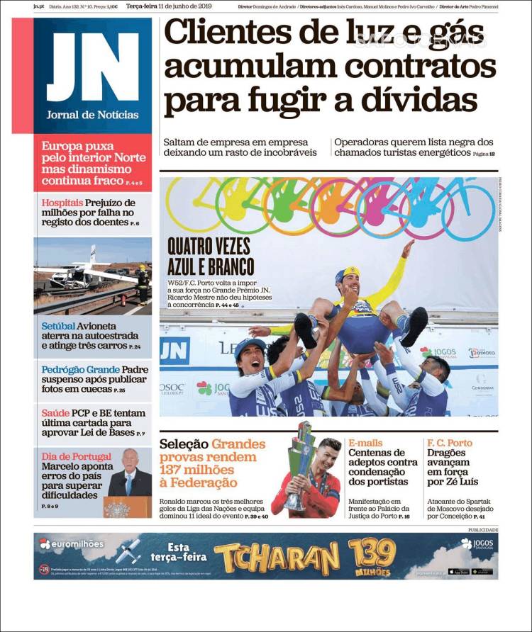 Portada de Jornal de Notícias (Portugal)