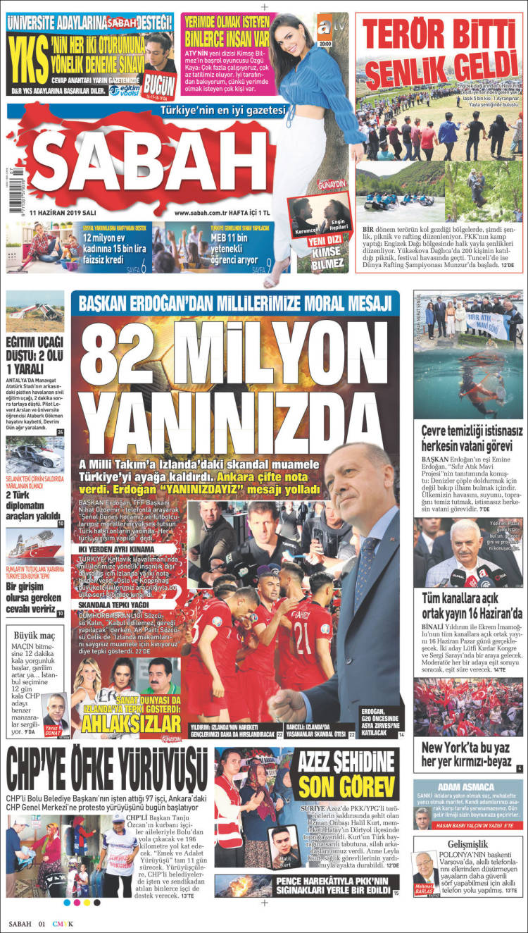 Portada de Sabah (Turqu&iacute;a)