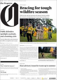 Portada de The Oregonian (USA)