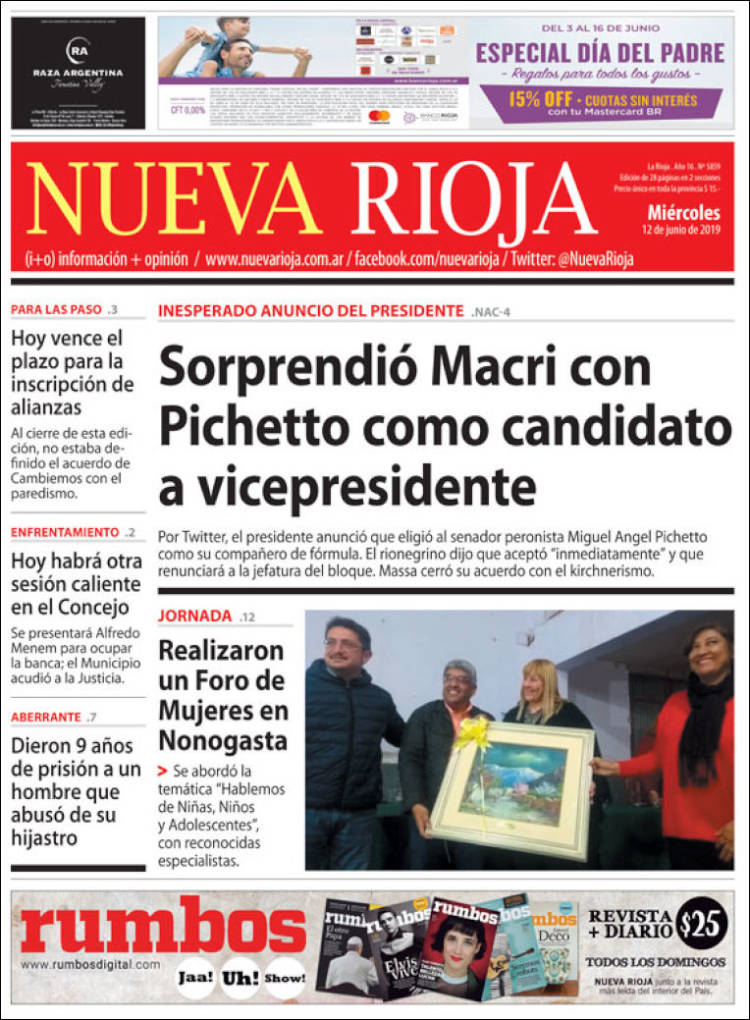 Portada de Nueva Rioja (Argentina)