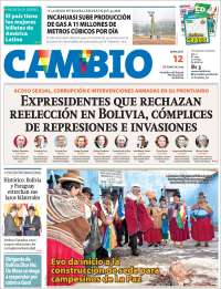Portada de Cambio (Bolivia)