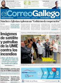 Portada de El Correo Gallego (España)