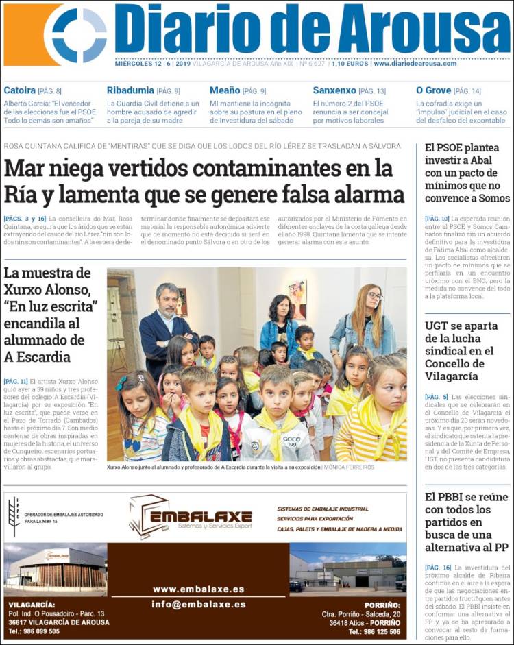 Portada de Diario de Arousa (España)