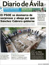 Portada de Diario de Ávila (España)