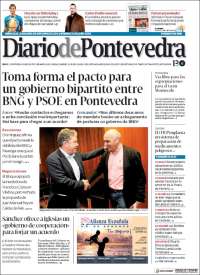 Portada de Diario de Pontevedra (España)