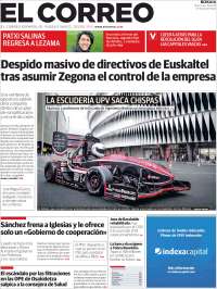 Portada de El Correo (España)