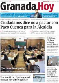 Portada de Granada Hoy (España)