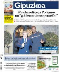 Portada de Noticias de Gipuzkoa (España)