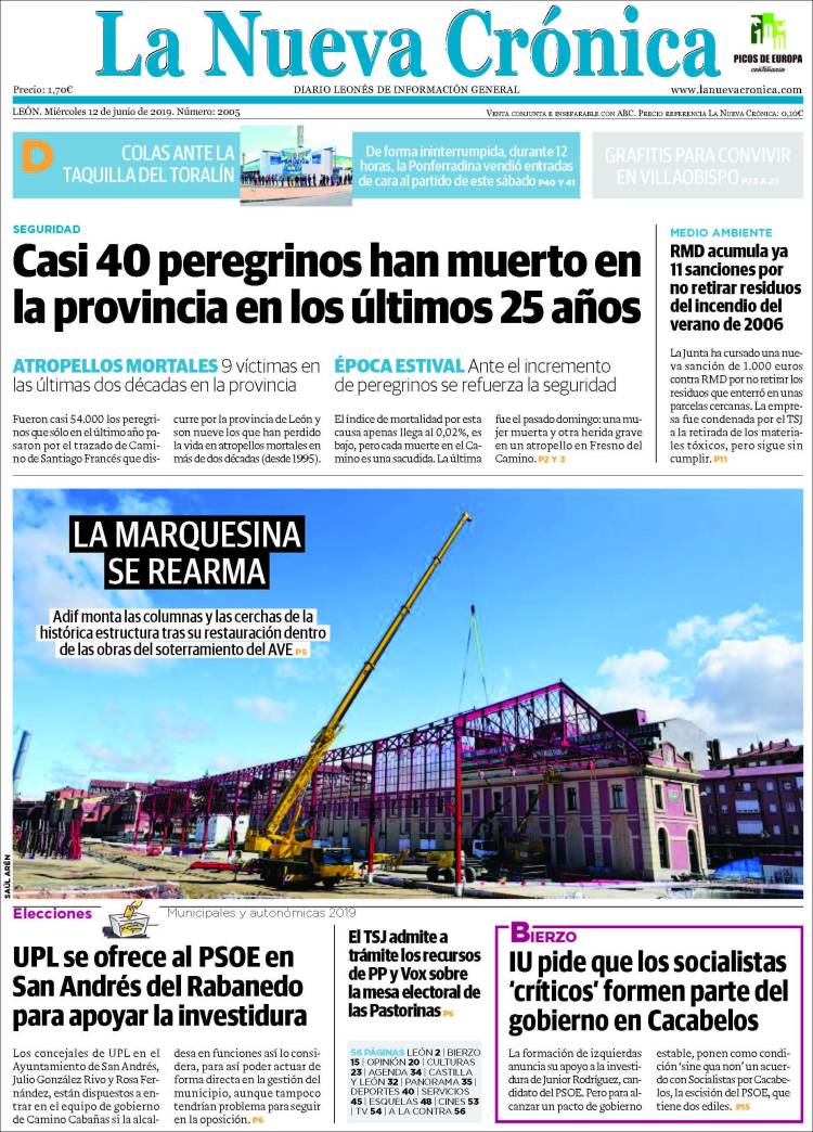 Portada de La Nueva Crónica (España)