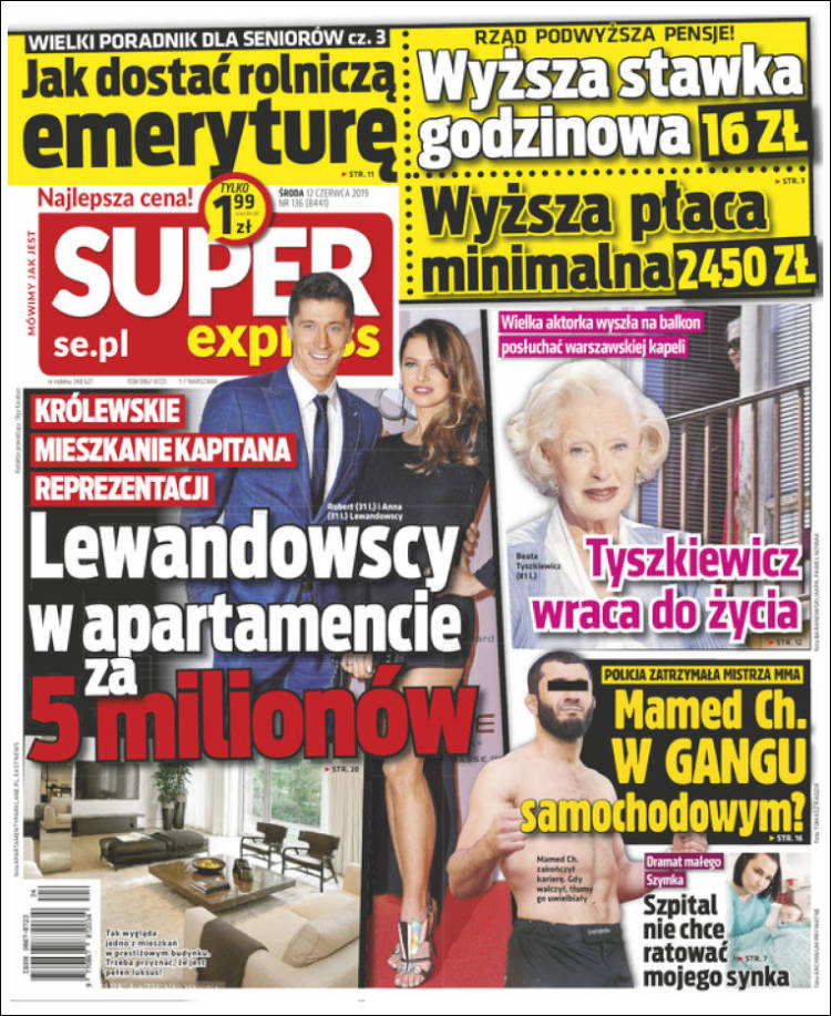 Portada de Super Express (Pologne)