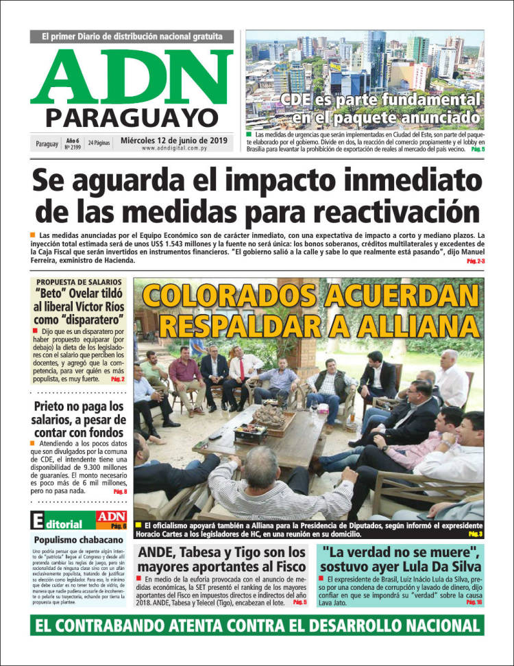 Portada de ADN Paraguayo (Paraguay)