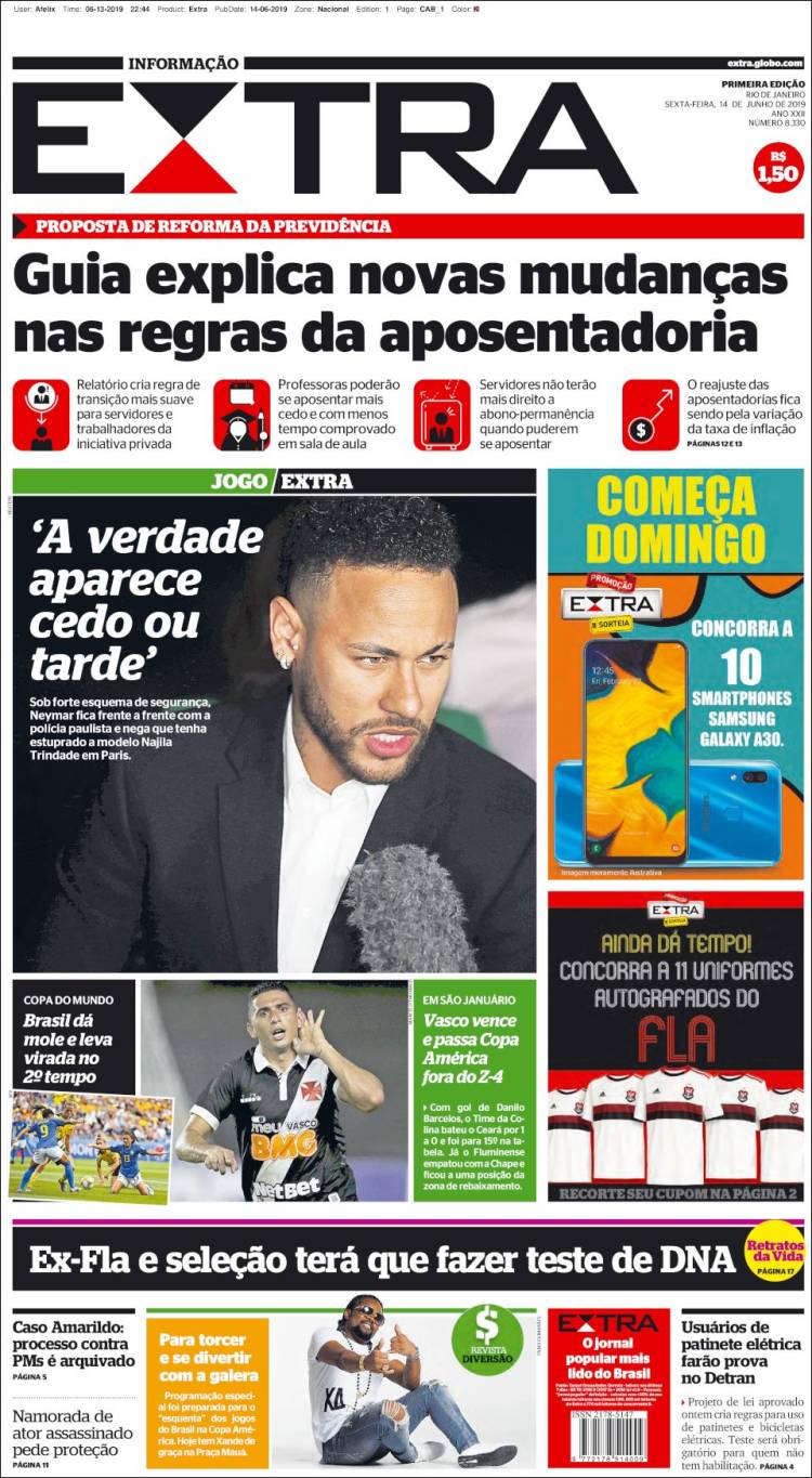 Portada de Extra (Brasil)